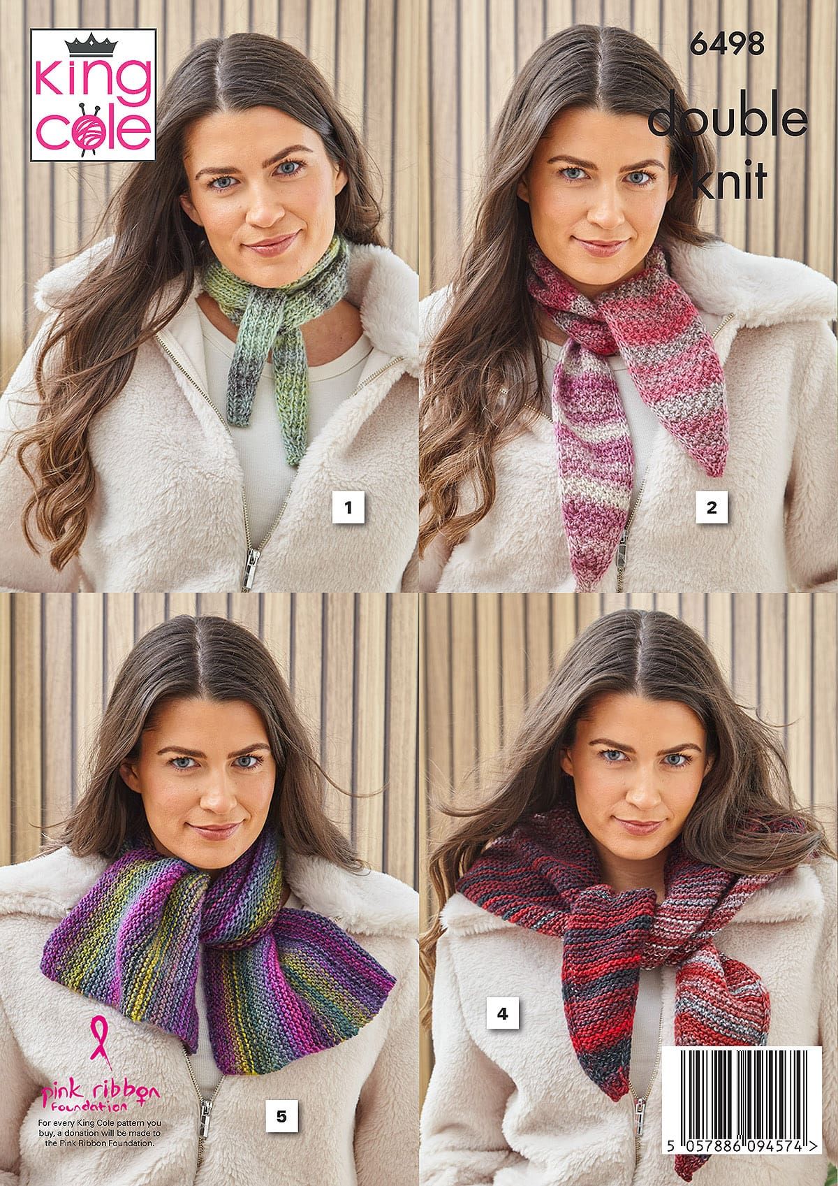 king-cole-patterns-strickanleitung-6498-schal-tuch-cottagespun-dk image 2
