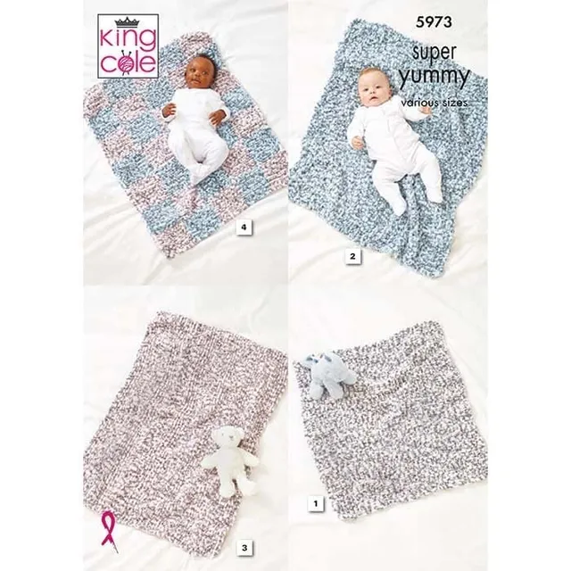 king-cole-5973-decke-strickanleitung-super-yummy image 1