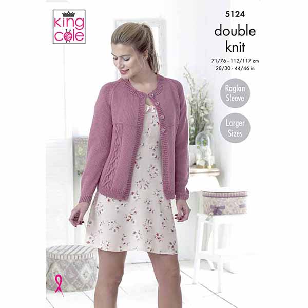 king-cole-5124-cottonsoft-dk-strickanleitung-cardigan image 1