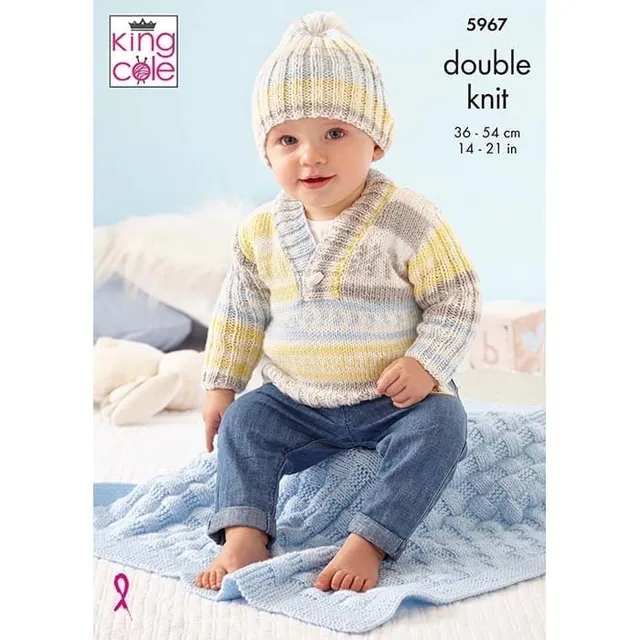 king-cole-5967-strickanleitung-jacke-decke-cherish-dk image 1