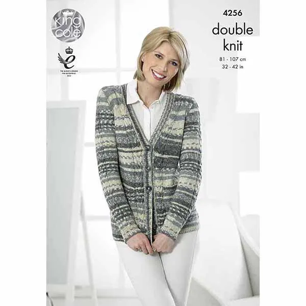 king-cole-patterns-4256-strickanleitung-jacke-drifter-dk image 1