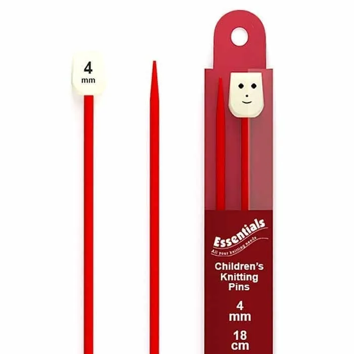 king-cole-haberdashery-kinderstricknadeln-4mm-karte-paar image 1