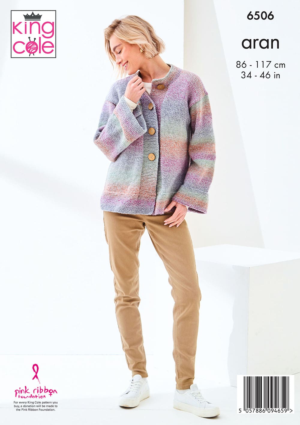 king-cole-p6506-strickanleitung-jacke-pullover-crescendo-aran image 2