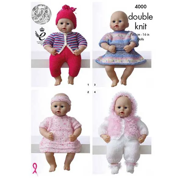 king-cole-4000-strickanleitung-puppenkleidung-dk image 1