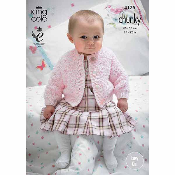 king-cole-patterns-4175-cardigans-strickanleitung-chunky image 1