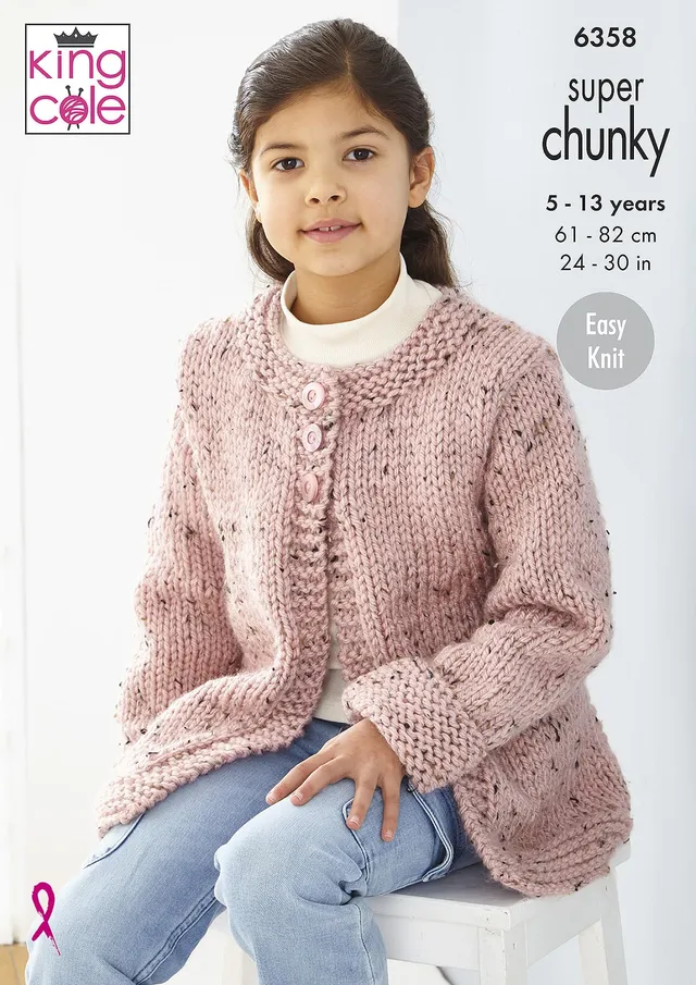 king-cole-6358-strickanleitung-pullover-coatigan-tweed image 1