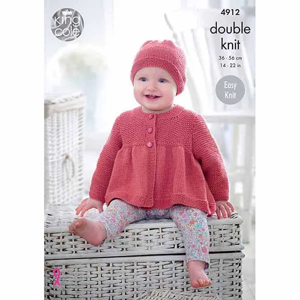 king-cole-4912-jacke-m-tze-decke-strickanleitung-cherish-dk image 1