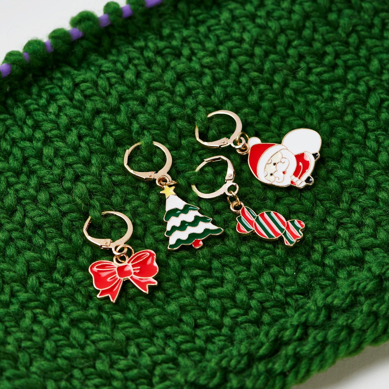 hobbii-weihnachts-maschenmarkierer-christmas-bow-4-st-ck image 2