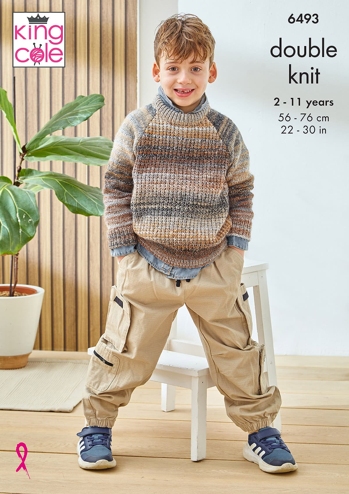 king-cole-6493-strickanleitung-pullover-cottagespun-dk image 1