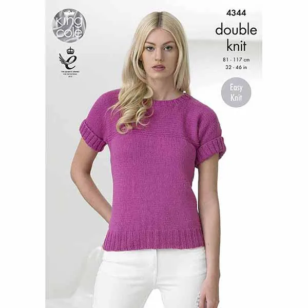 king-cole-patterns-4344-strickanleitung-top-cottonsoft-dk image 1