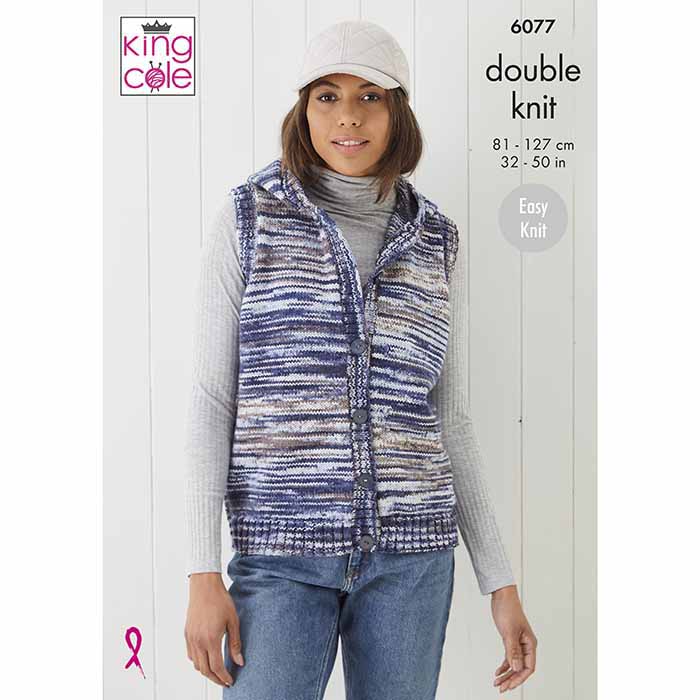 king-cole-6077-bodywarmer-strickanleitung-camouflage-dk image 1