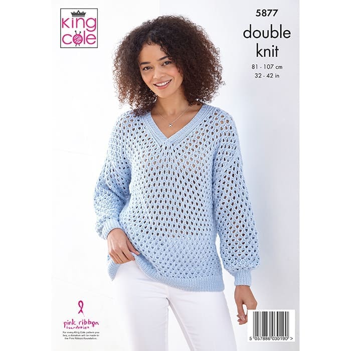 king-cole-5877-pullover-strickanleitung-cottonsoft-dk image 2
