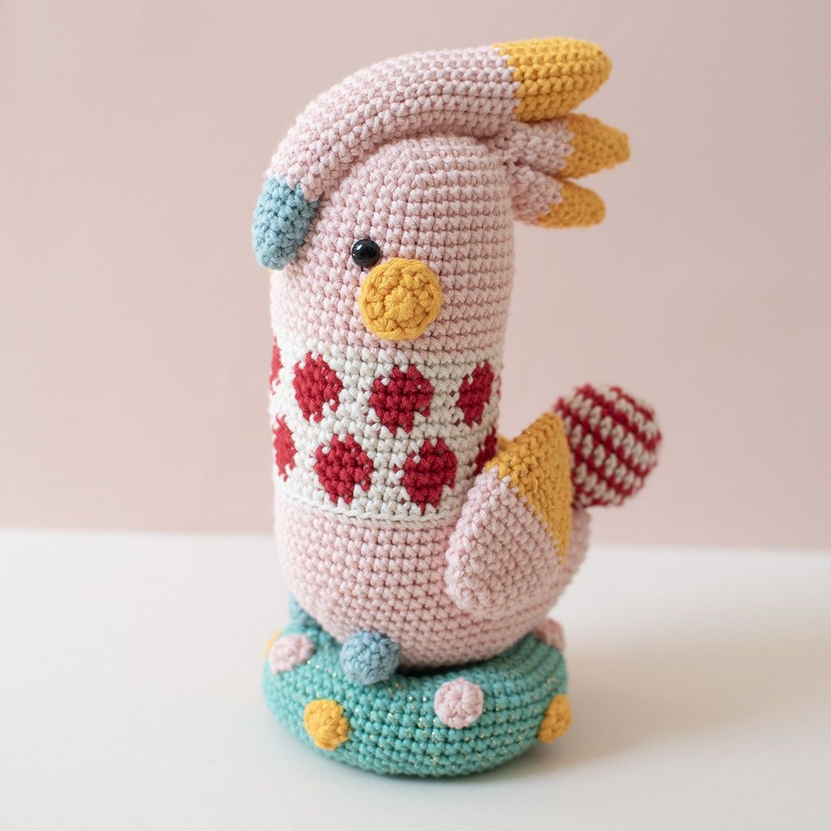 hobbii-luna-cockatoo-h-kelset-kakadu-19cm-mit-garn image 1