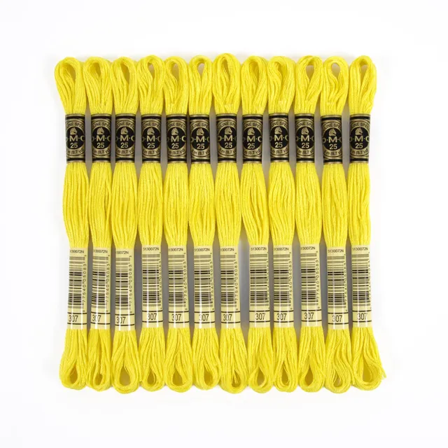 dmc-mouline-special-117mc-0307-sticktwist-gelb-8-m-baumwolle image 1