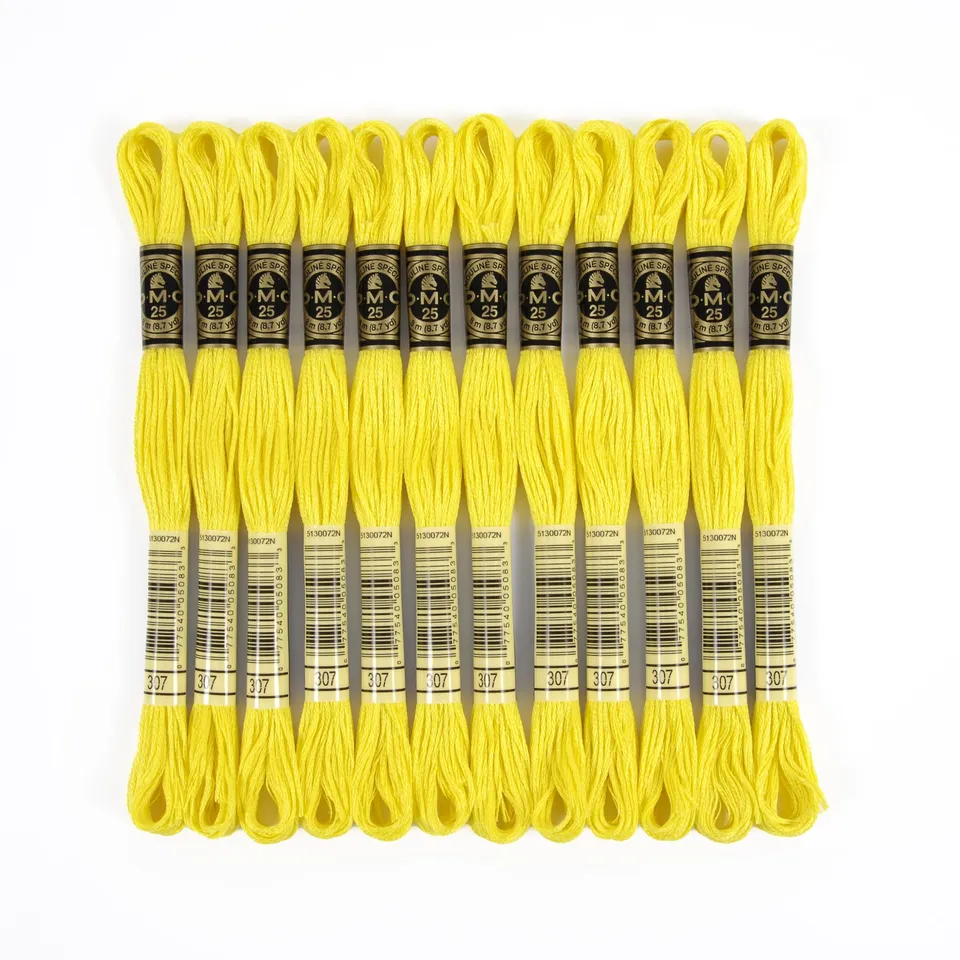 dmc-mouline-special-117mc-0307-sticktwist-gelb-8-m-baumwolle image 1