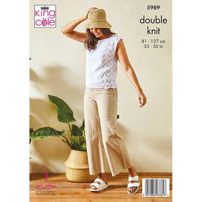 king-cole-patterns-5989-strickanleitung-tops-linendale-dk image 2