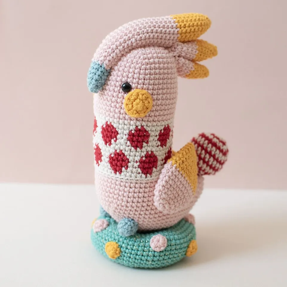 hobbii-luna-cockatoo-h-kelset-kakadu-19cm-mit-garn image 1