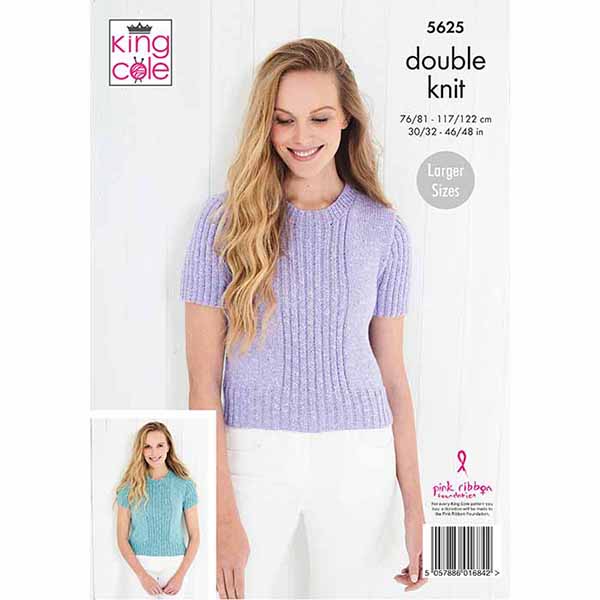 king-cole-5625-cardigan-strickanleitung-cotton-top-dk image 2