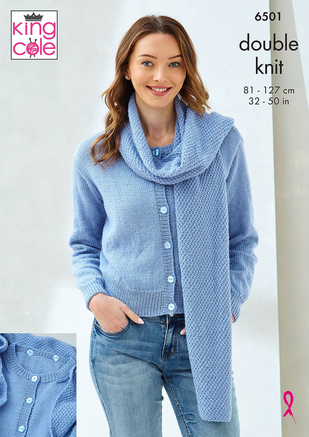 king-cole-patterns-6501-scardigan-strickanleitung-orchard-dk image 1