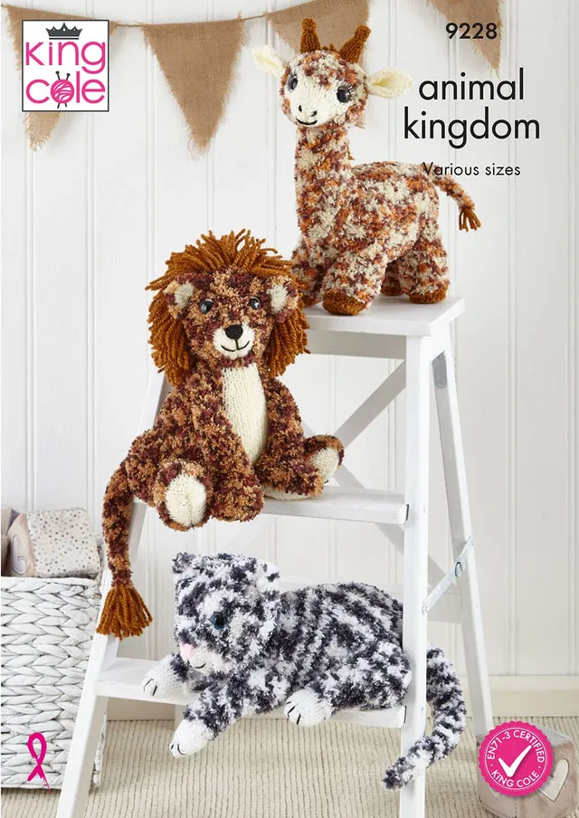 king-cole-p9228-strickanleitung-tierfiguren-animal-kingdom image 1