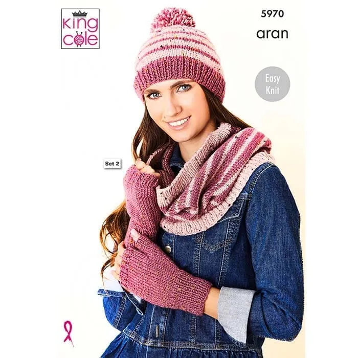 king-cole-5970-strickanleitung-accessoires-fashion-aran image 1