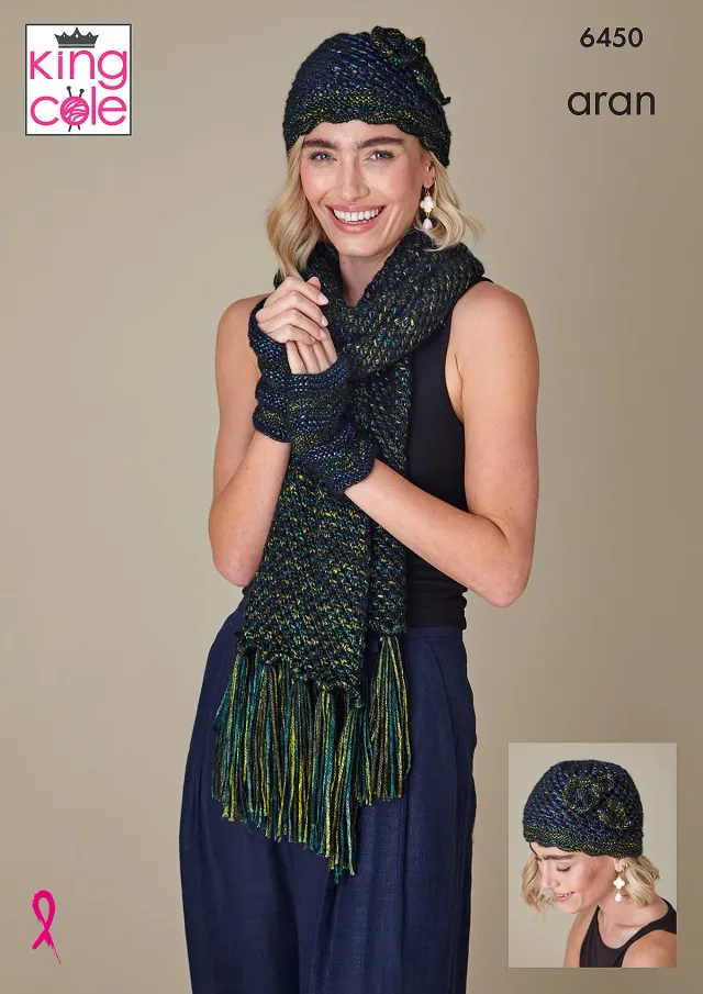 king-cole-6450-accessoires-strickanleitung-firefly-aran image 1