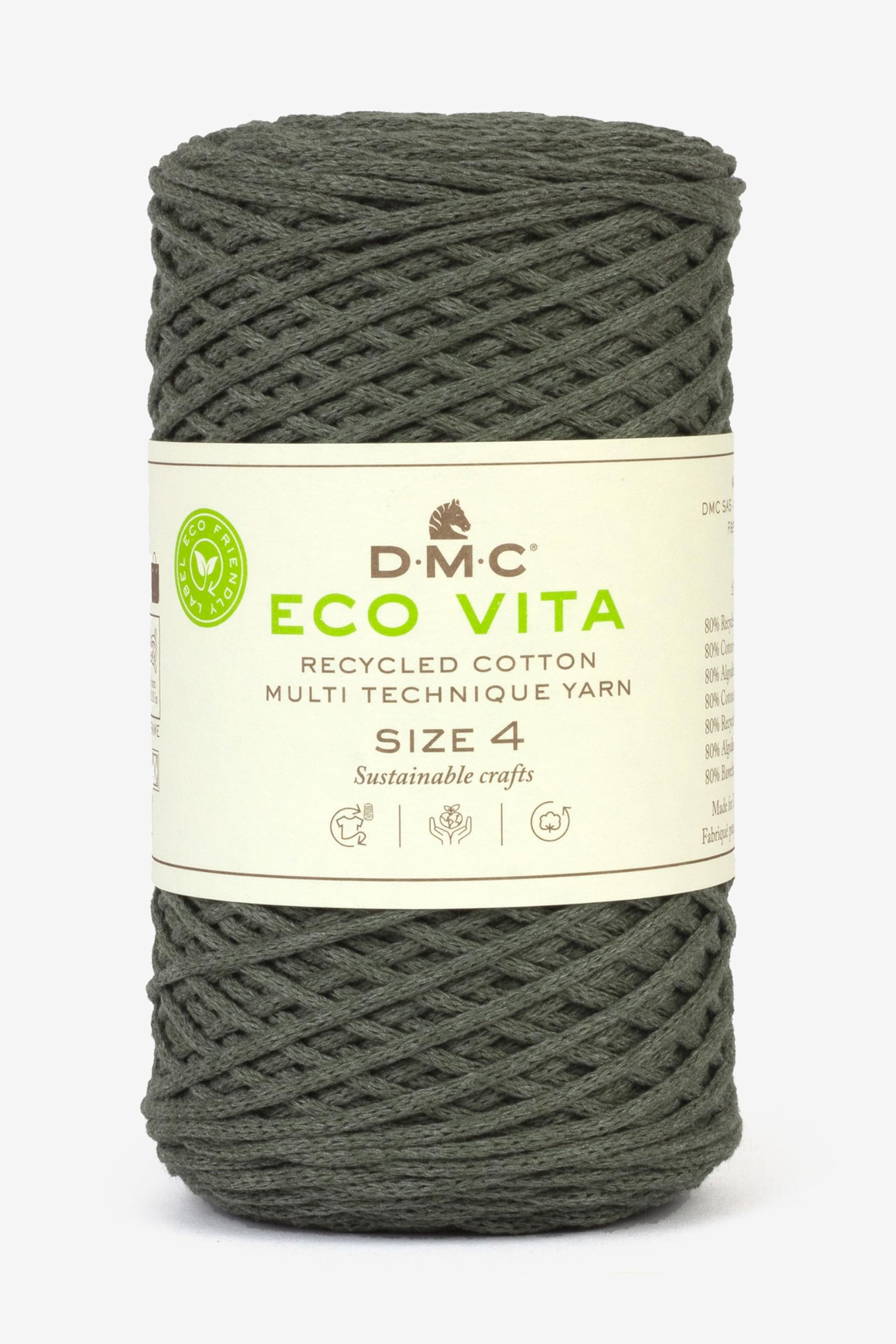 dmc-eco-vita-4-textilgarn-gelb-250-g-200-m-recycelt image 3