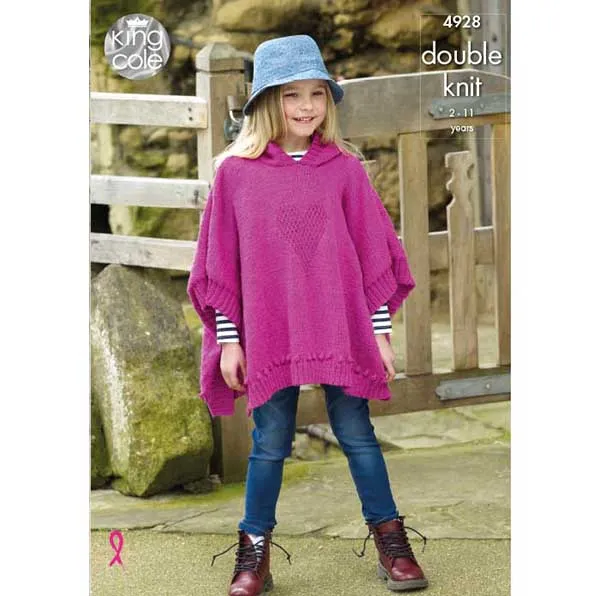 king-cole-4928-ponchos-strickanleitung-majestic-dk image 1