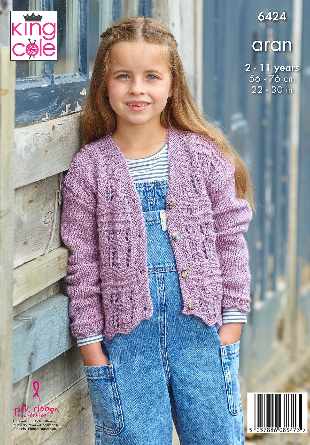 king-cole-patterns-6424-strickanleitung-kinder-cardigans-aran image 2