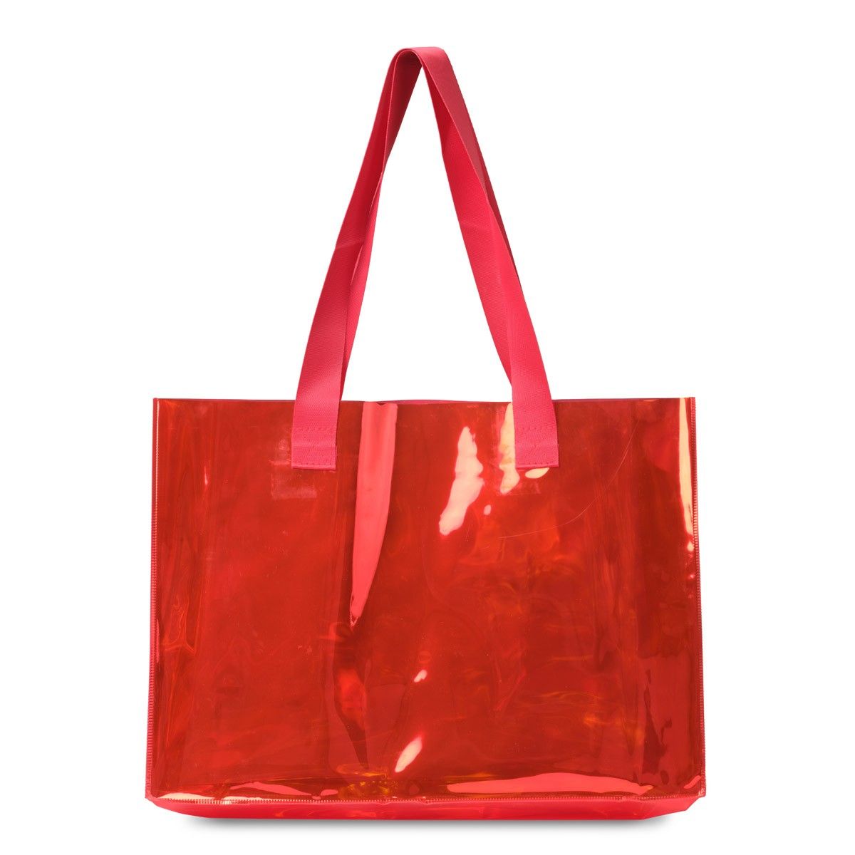 hobbii-clear-totebag-umh-ngetasche-rot-transparent image 1