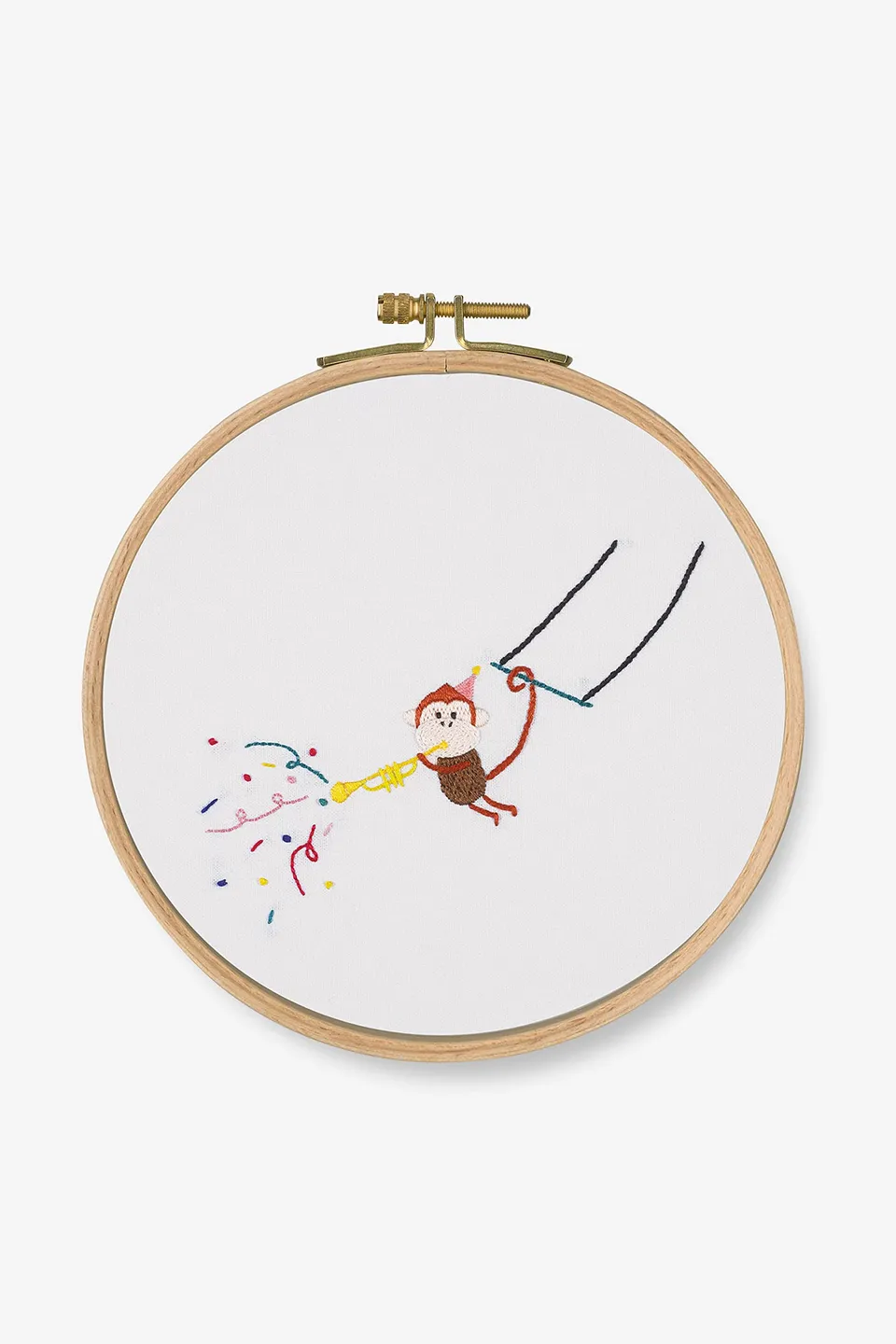 dmc-stickset-tataa-der-affe-mit-rahmen-aida image 1