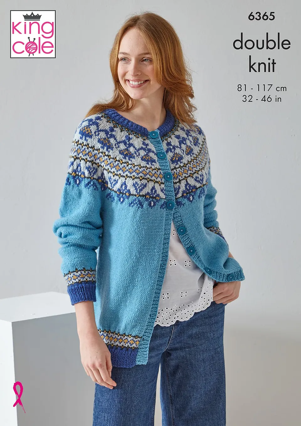 king-cole-patterns-6365-strickanleitung-cardigan-weste-fairisle image 1