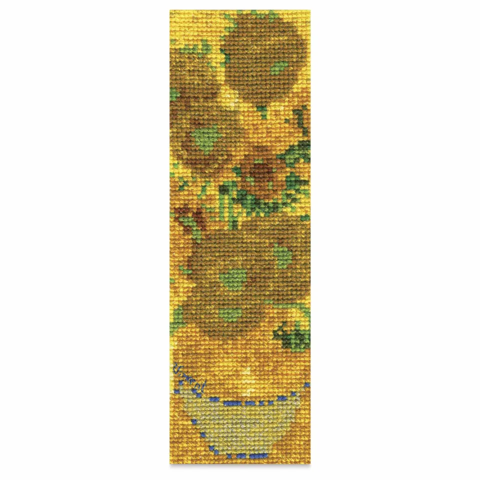 dmc-moulin-sp-cial-sonnenblumen-lesezeichen-kreuzstichset image 1