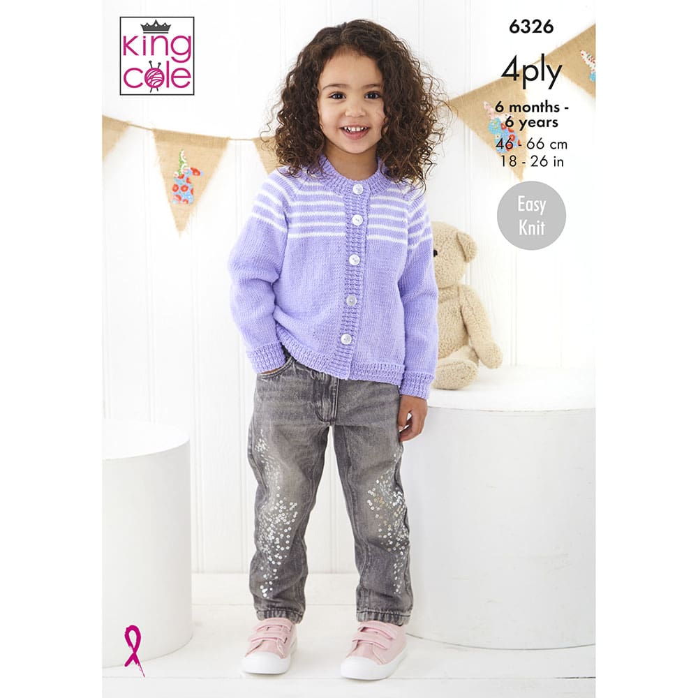 king-cole-patterns-strickanleitung-6326-cherished-4ply-set image 1