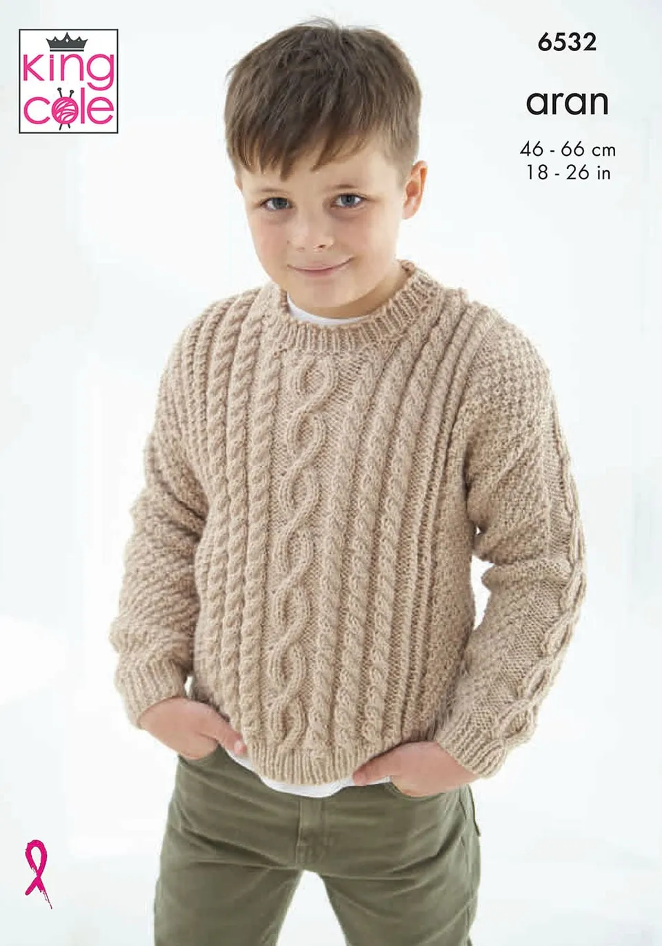 king-cole-p6532-pullover-cardigan-strickanleitung-comfort-aran image 1