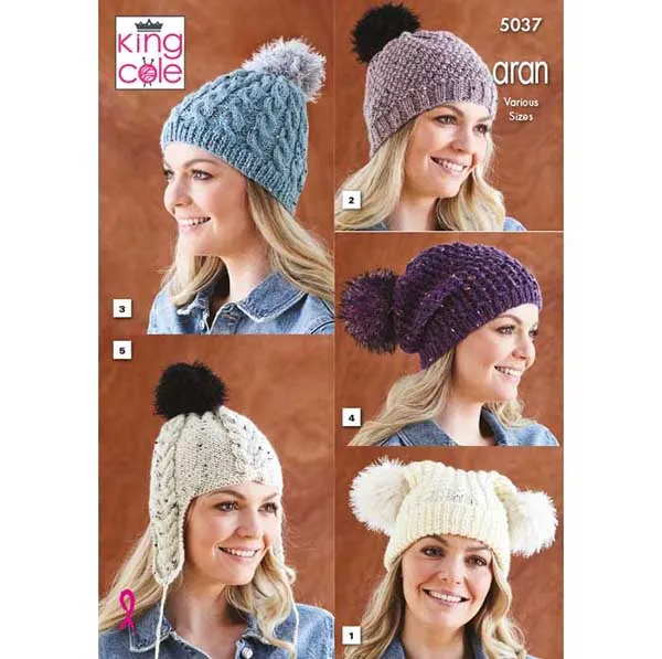 king-cole-5037-m-tzen-fashion-aran-strickanleitung image 1