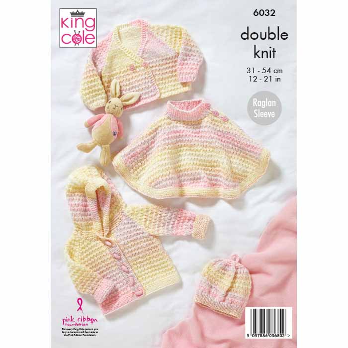 king-cole-6032-strickanleitung-cardigan-cape-jacke-cutie-pie-dk image 2