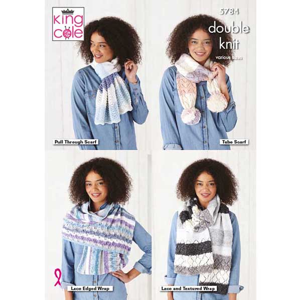 king-cole-5784-strickanleitung-stola-harvest-dk-wrap image 1