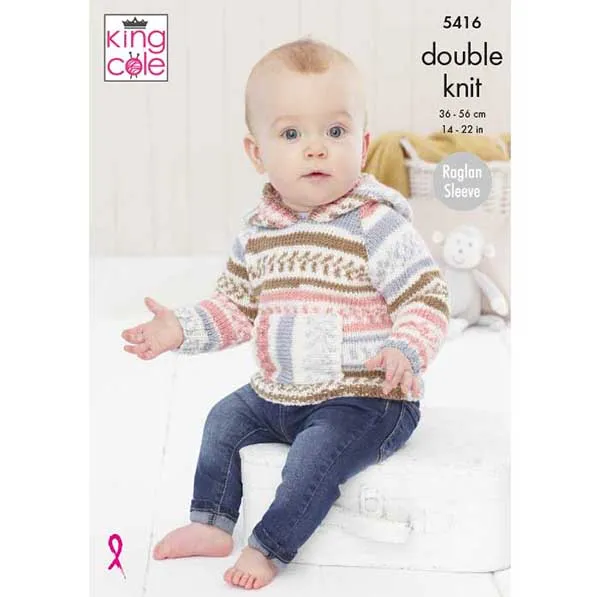 king-cole-patterns-5416-raglan-pullover-strickanleitung-cherished-dk image 1