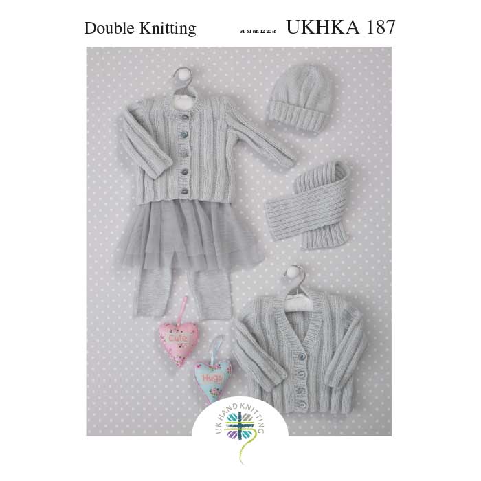king-cole-patterns-187-cardigan-strickanleitung-m-tze-schal image 1