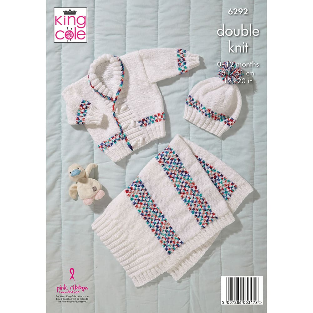 king-cole-6292-strickanleitung-jacke-decke-baby-dk image 3