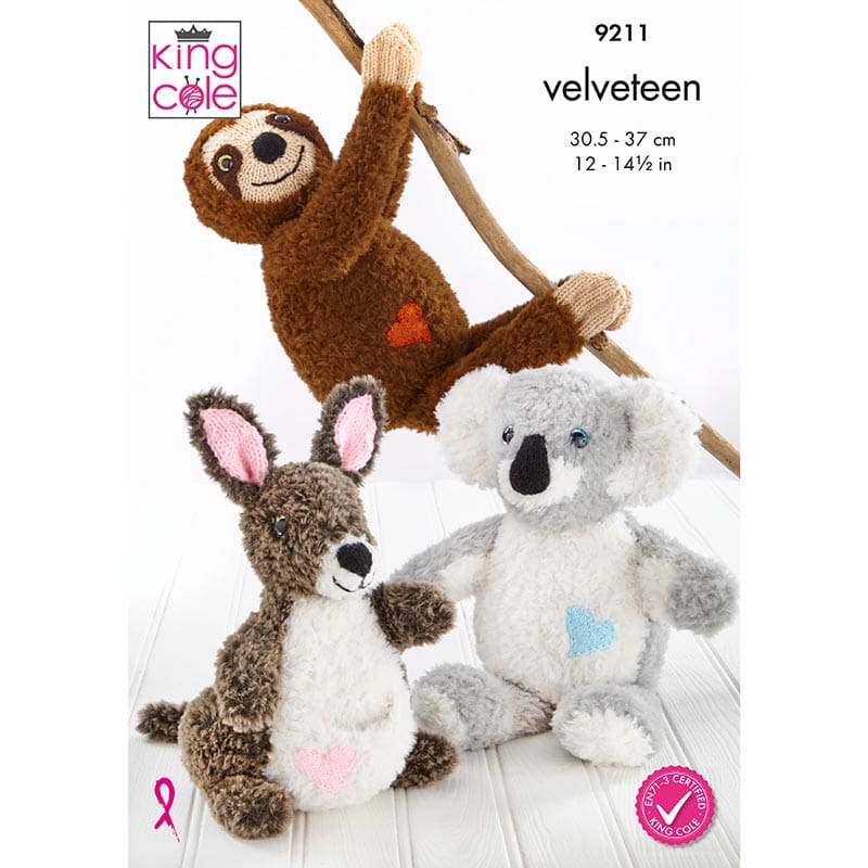 king-cole-9211-toy-animals-strickanleitung-kuscheltiere-figuren image 1