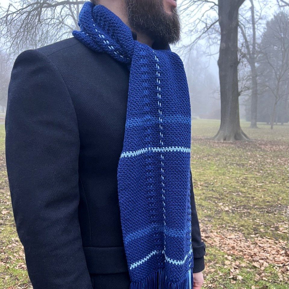 hobbii-highland-tartan-herrenschal-h-kelanleitung-karo-200-cm image 2