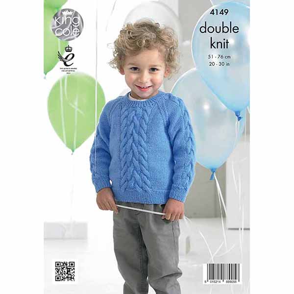 king-cole-patterns-4149-strickanleitung-pullover-cardigan-comfort image 2