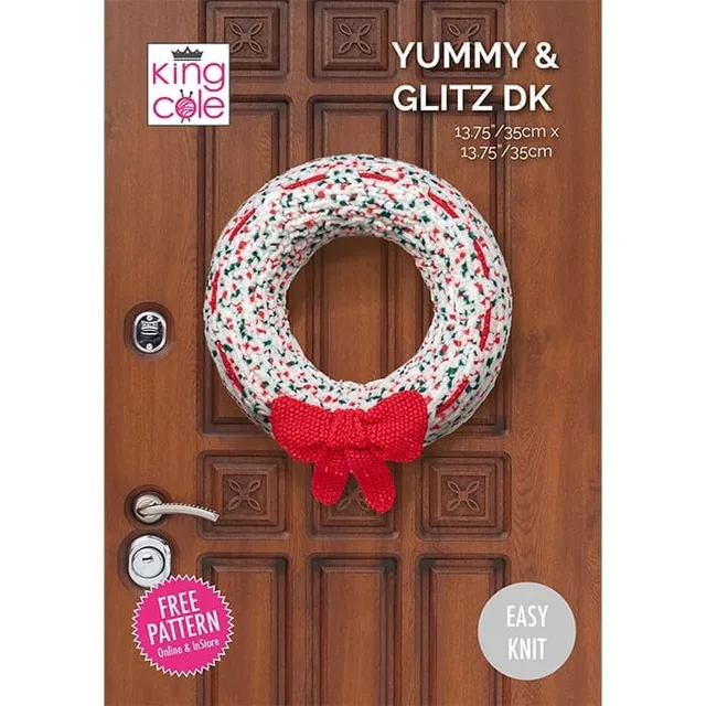 king-cole-patterns-christmas-wreath-strickanleitung-kranz-download image 1