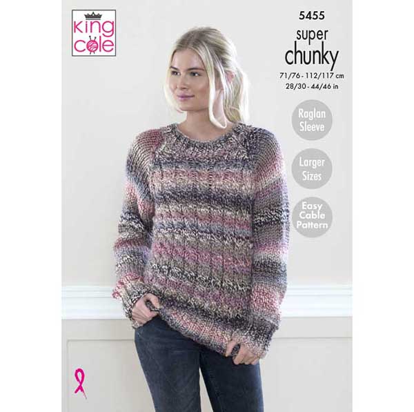 king-cole-5455-strickanleitung-pullover-m-tze-schal-chunky image 1