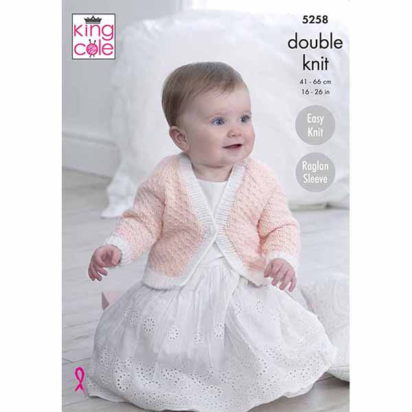 king-cole-5258-strickanleitung-baby-cardigans-big-value-baby-dk image 1