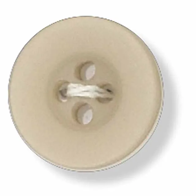 king-cole-haberdashery-knopf-rund-dunkelcreme-24-ligne image 1