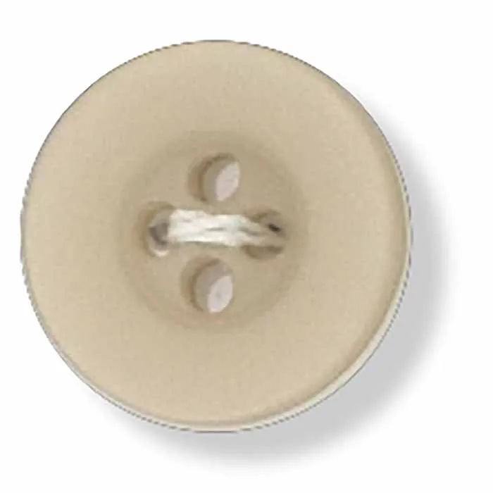 king-cole-haberdashery-knopf-rund-dunkelcreme-24-ligne image 1
