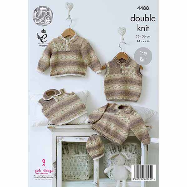 king-cole-4488-baby-pullover-strickanleitung-drifter-baby-dk image 2